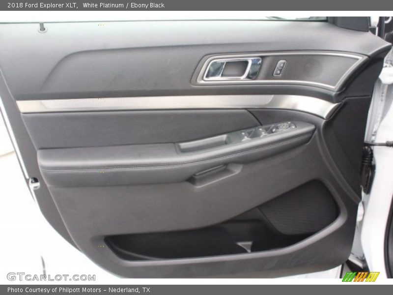 White Platinum / Ebony Black 2018 Ford Explorer XLT