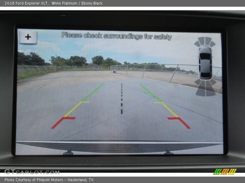 White Platinum / Ebony Black 2018 Ford Explorer XLT
