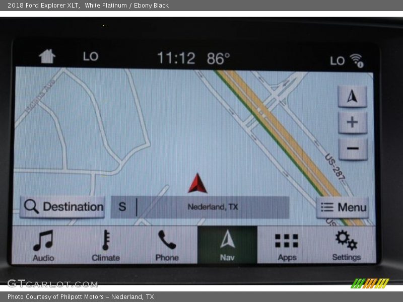 White Platinum / Ebony Black 2018 Ford Explorer XLT