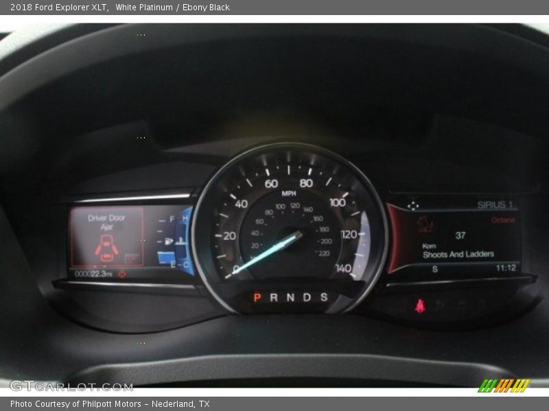 White Platinum / Ebony Black 2018 Ford Explorer XLT