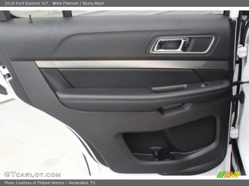 White Platinum / Ebony Black 2018 Ford Explorer XLT