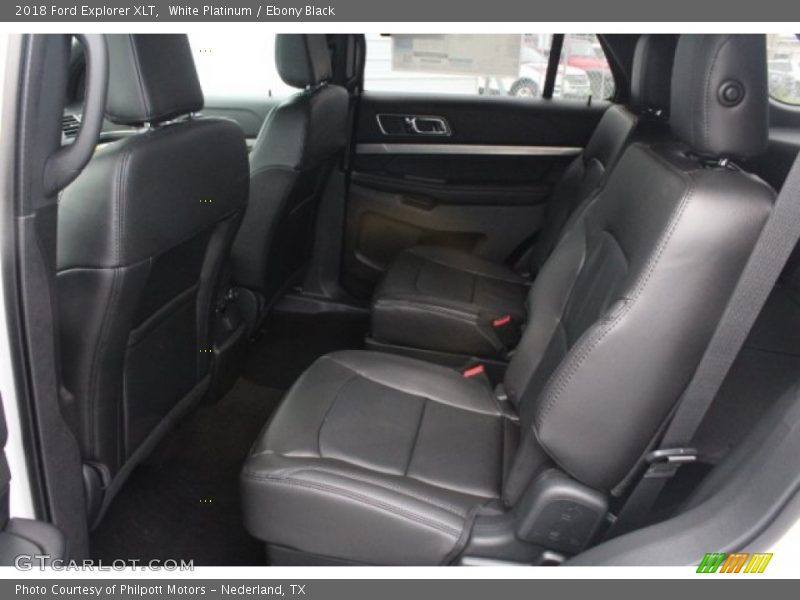 White Platinum / Ebony Black 2018 Ford Explorer XLT