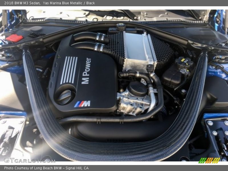 Yas Marina Blue Metallic / Black 2018 BMW M3 Sedan