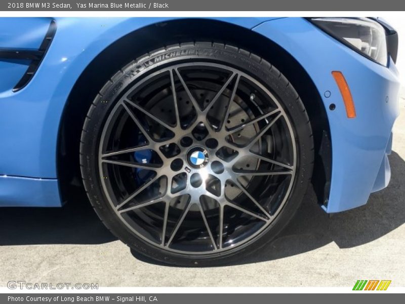 Yas Marina Blue Metallic / Black 2018 BMW M3 Sedan