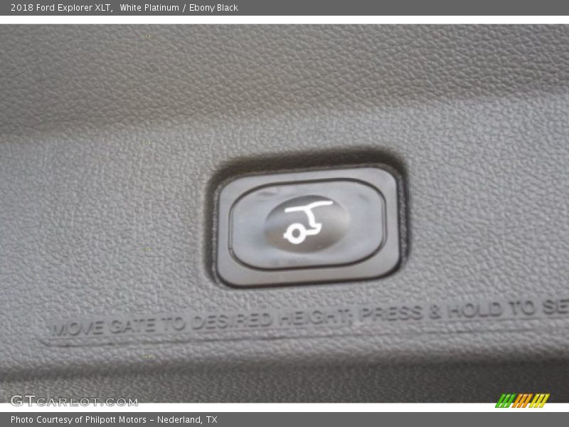 White Platinum / Ebony Black 2018 Ford Explorer XLT