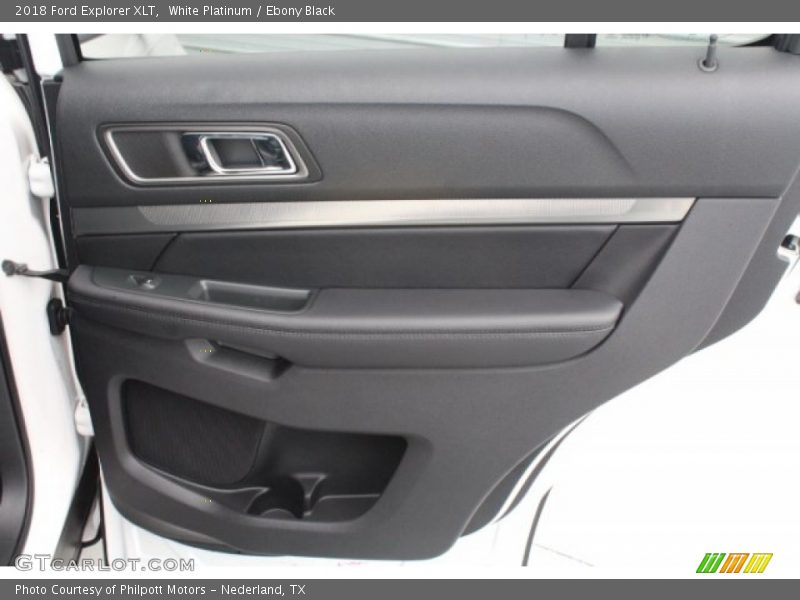 White Platinum / Ebony Black 2018 Ford Explorer XLT