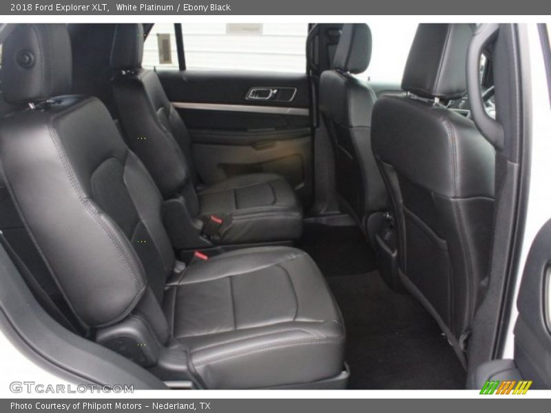White Platinum / Ebony Black 2018 Ford Explorer XLT