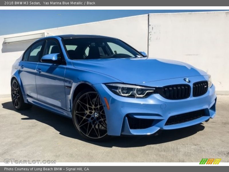 Yas Marina Blue Metallic / Black 2018 BMW M3 Sedan