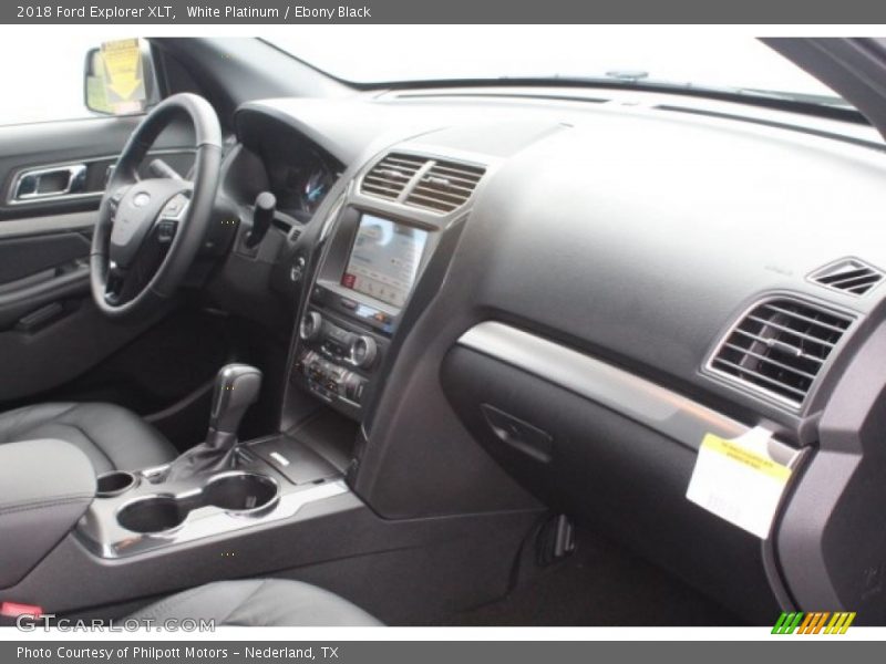 White Platinum / Ebony Black 2018 Ford Explorer XLT