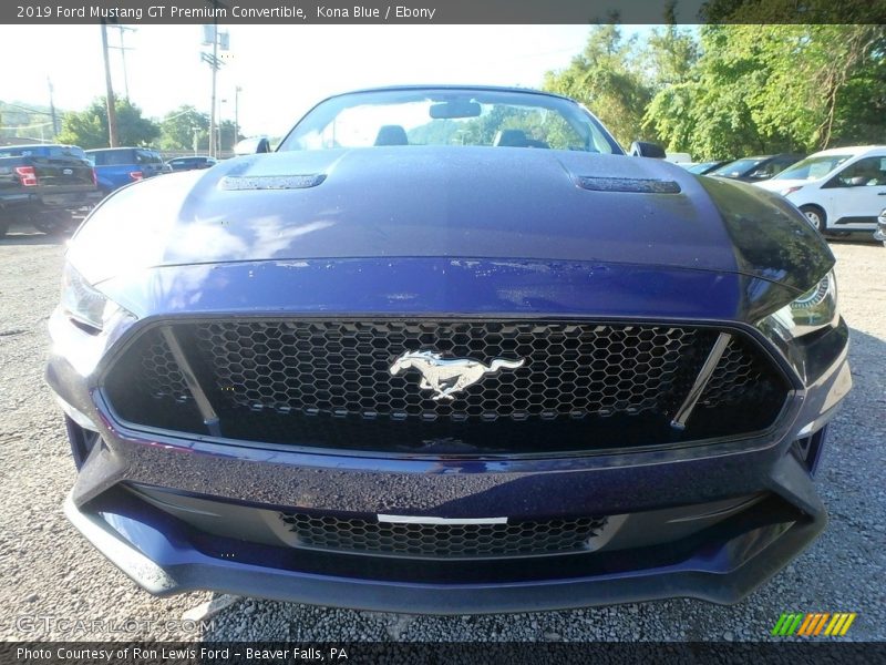 Kona Blue / Ebony 2019 Ford Mustang GT Premium Convertible