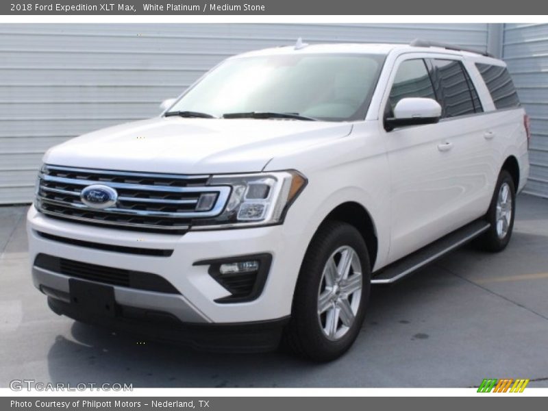 White Platinum / Medium Stone 2018 Ford Expedition XLT Max