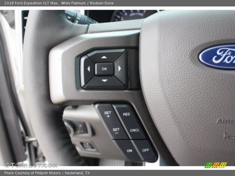 White Platinum / Medium Stone 2018 Ford Expedition XLT Max