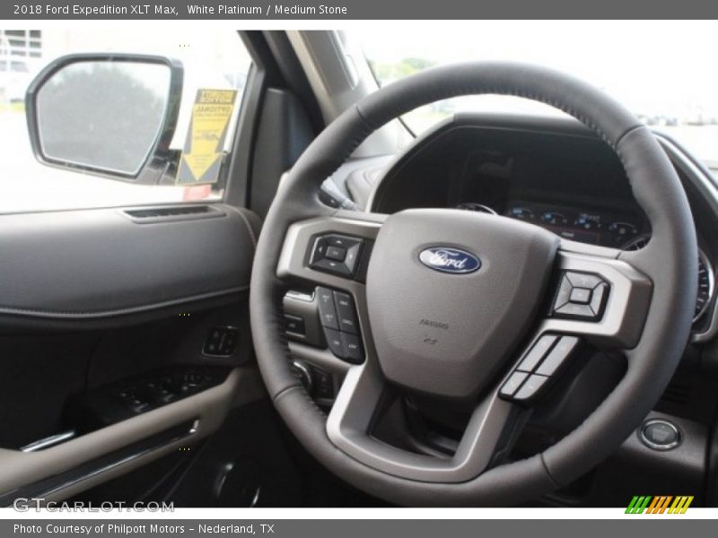 White Platinum / Medium Stone 2018 Ford Expedition XLT Max