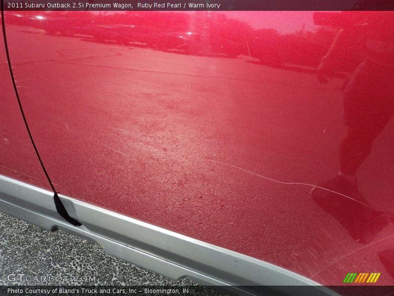 Ruby Red Pearl / Warm Ivory 2011 Subaru Outback 2.5i Premium Wagon
