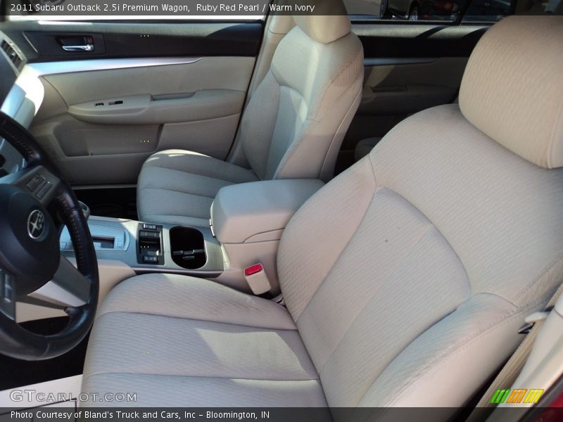 Ruby Red Pearl / Warm Ivory 2011 Subaru Outback 2.5i Premium Wagon