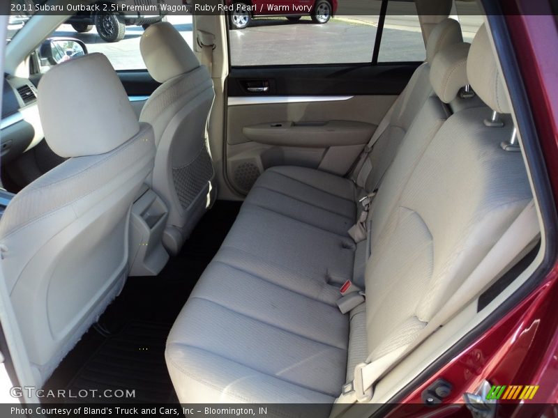 Ruby Red Pearl / Warm Ivory 2011 Subaru Outback 2.5i Premium Wagon