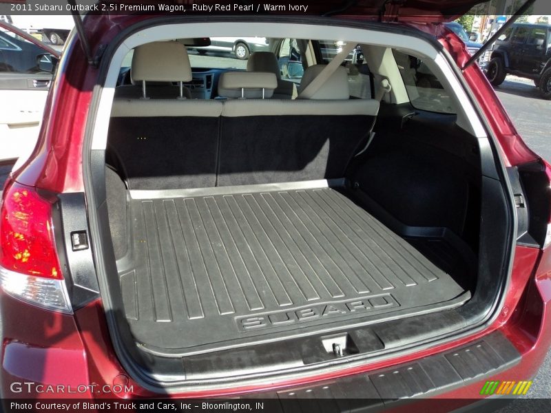 Ruby Red Pearl / Warm Ivory 2011 Subaru Outback 2.5i Premium Wagon