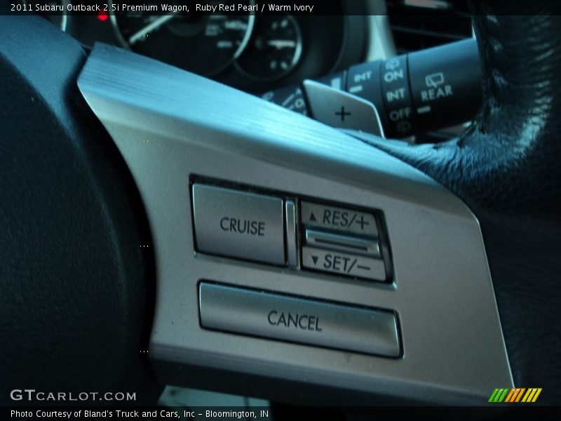 Ruby Red Pearl / Warm Ivory 2011 Subaru Outback 2.5i Premium Wagon