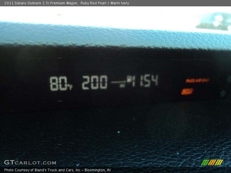 Ruby Red Pearl / Warm Ivory 2011 Subaru Outback 2.5i Premium Wagon