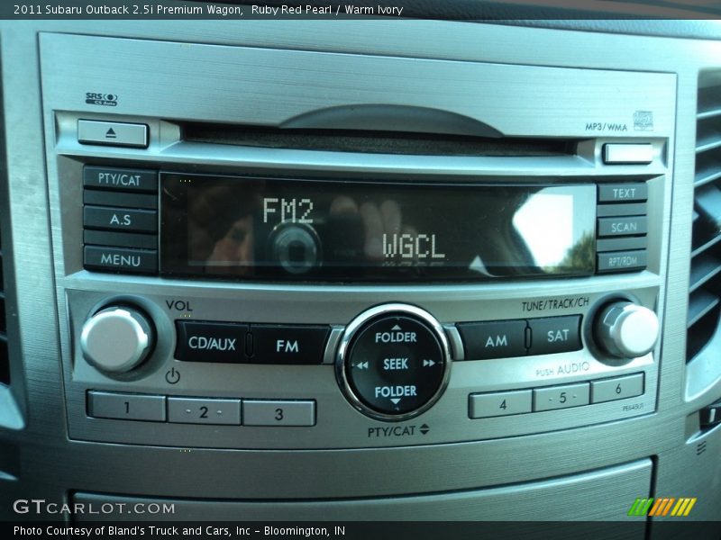 Ruby Red Pearl / Warm Ivory 2011 Subaru Outback 2.5i Premium Wagon
