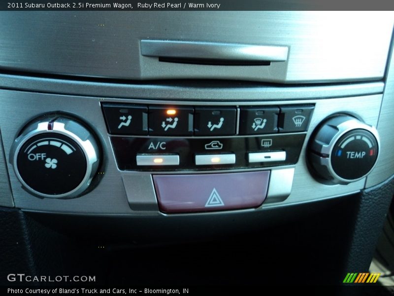 Ruby Red Pearl / Warm Ivory 2011 Subaru Outback 2.5i Premium Wagon