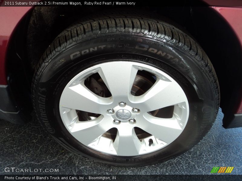 Ruby Red Pearl / Warm Ivory 2011 Subaru Outback 2.5i Premium Wagon