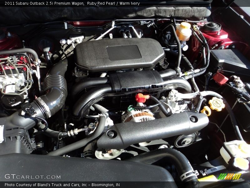 Ruby Red Pearl / Warm Ivory 2011 Subaru Outback 2.5i Premium Wagon