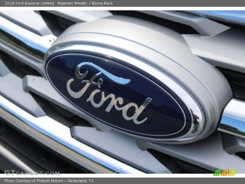 Magnetic Metallic / Ebony Black 2018 Ford Explorer Limited