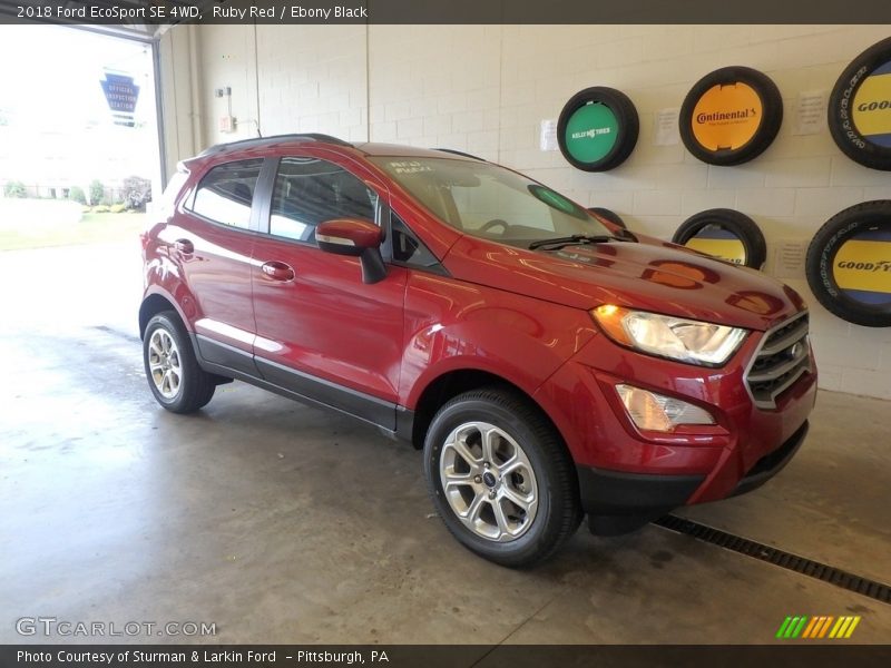 Ruby Red / Ebony Black 2018 Ford EcoSport SE 4WD