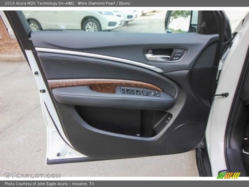 White Diamond Pearl / Ebony 2019 Acura MDX Technology SH-AWD