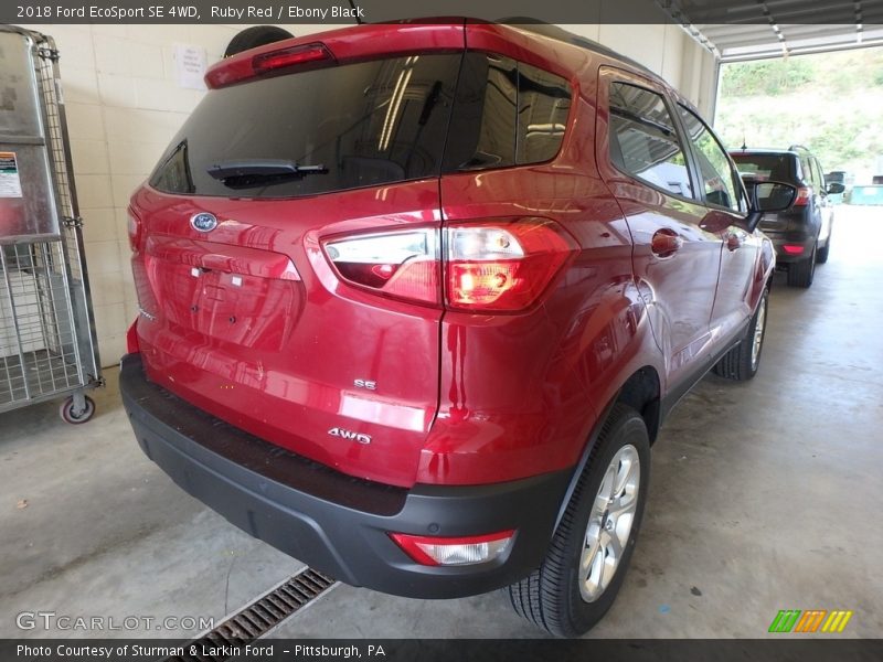 Ruby Red / Ebony Black 2018 Ford EcoSport SE 4WD