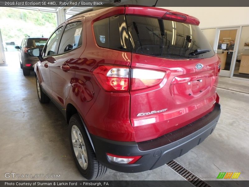 Ruby Red / Ebony Black 2018 Ford EcoSport SE 4WD