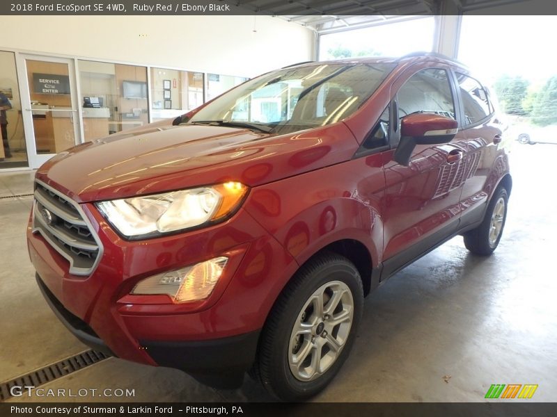 Ruby Red / Ebony Black 2018 Ford EcoSport SE 4WD