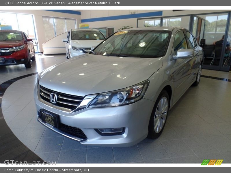 Alabaster Silver Metallic / Black 2013 Honda Accord EX-L V6 Sedan