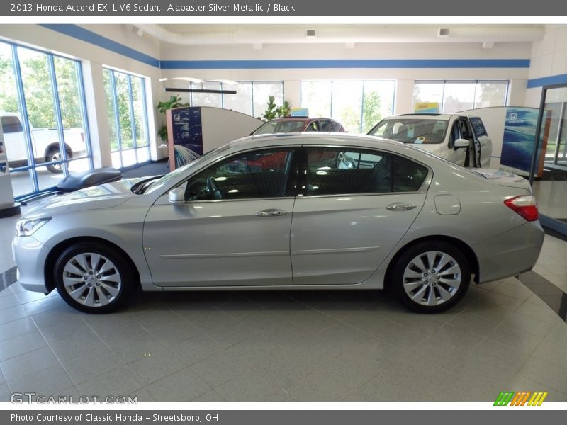 Alabaster Silver Metallic / Black 2013 Honda Accord EX-L V6 Sedan