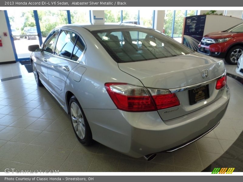 Alabaster Silver Metallic / Black 2013 Honda Accord EX-L V6 Sedan