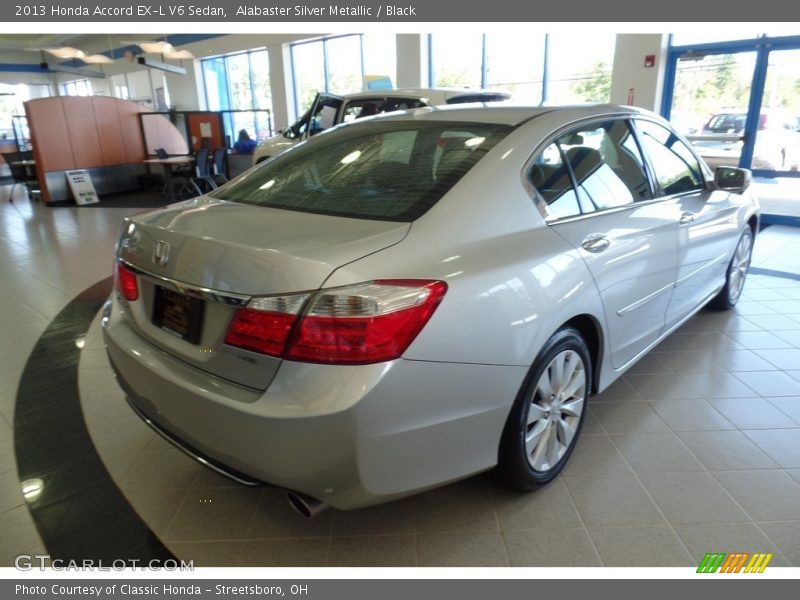 Alabaster Silver Metallic / Black 2013 Honda Accord EX-L V6 Sedan