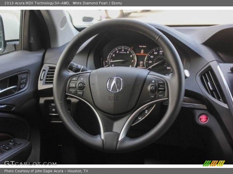 White Diamond Pearl / Ebony 2019 Acura MDX Technology SH-AWD