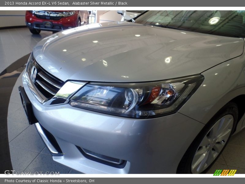 Alabaster Silver Metallic / Black 2013 Honda Accord EX-L V6 Sedan