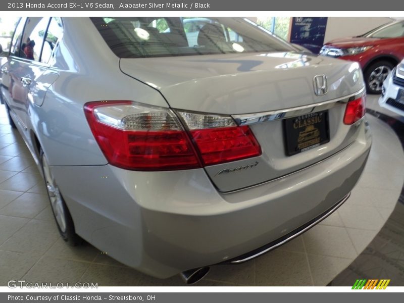 Alabaster Silver Metallic / Black 2013 Honda Accord EX-L V6 Sedan
