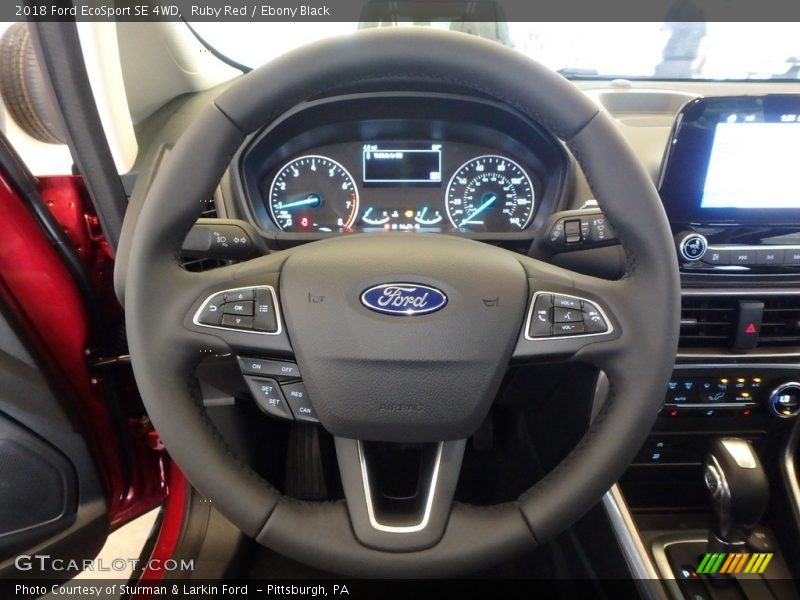 Ruby Red / Ebony Black 2018 Ford EcoSport SE 4WD