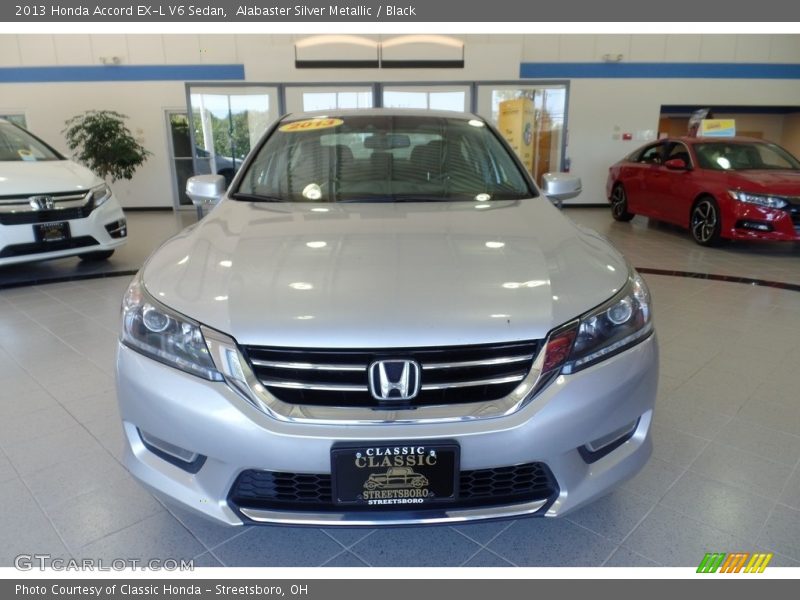 Alabaster Silver Metallic / Black 2013 Honda Accord EX-L V6 Sedan