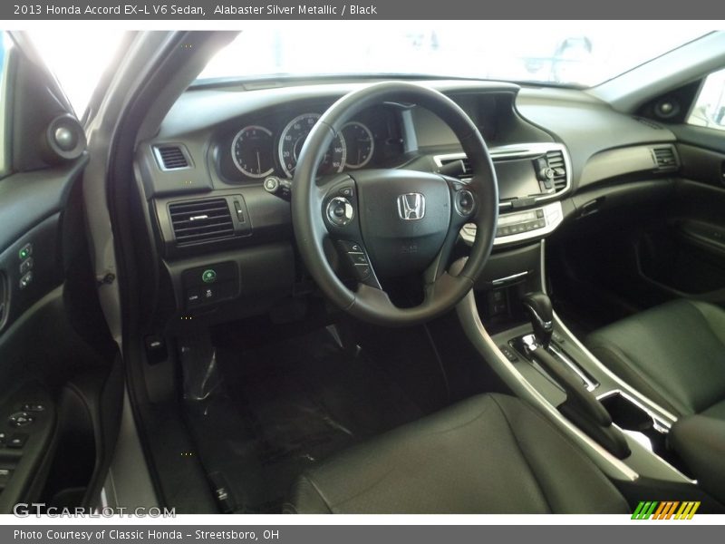 Alabaster Silver Metallic / Black 2013 Honda Accord EX-L V6 Sedan