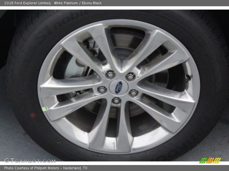 White Platinum / Ebony Black 2018 Ford Explorer Limited