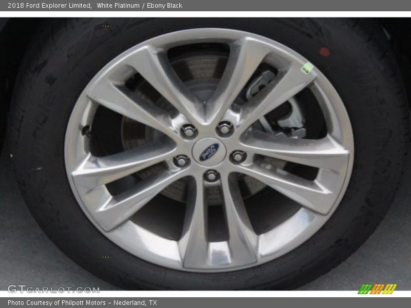 White Platinum / Ebony Black 2018 Ford Explorer Limited