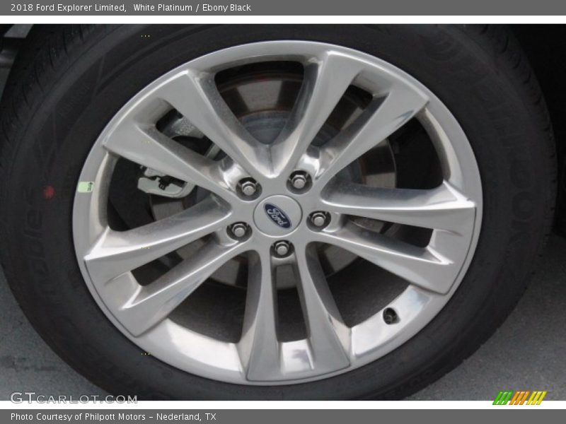 White Platinum / Ebony Black 2018 Ford Explorer Limited