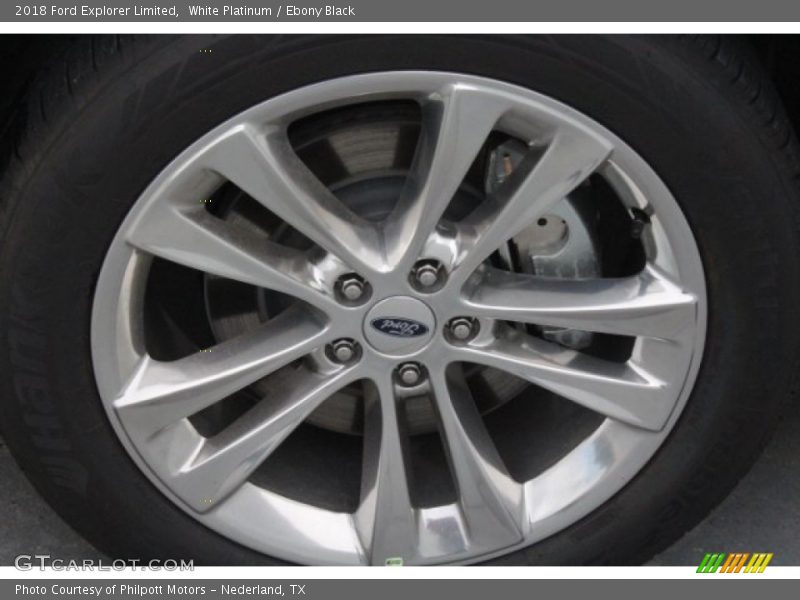 White Platinum / Ebony Black 2018 Ford Explorer Limited