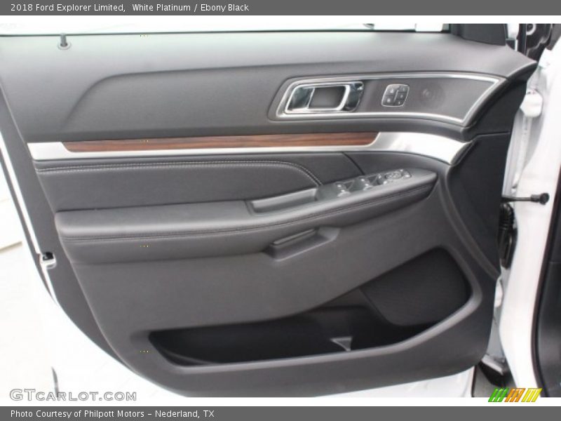 White Platinum / Ebony Black 2018 Ford Explorer Limited