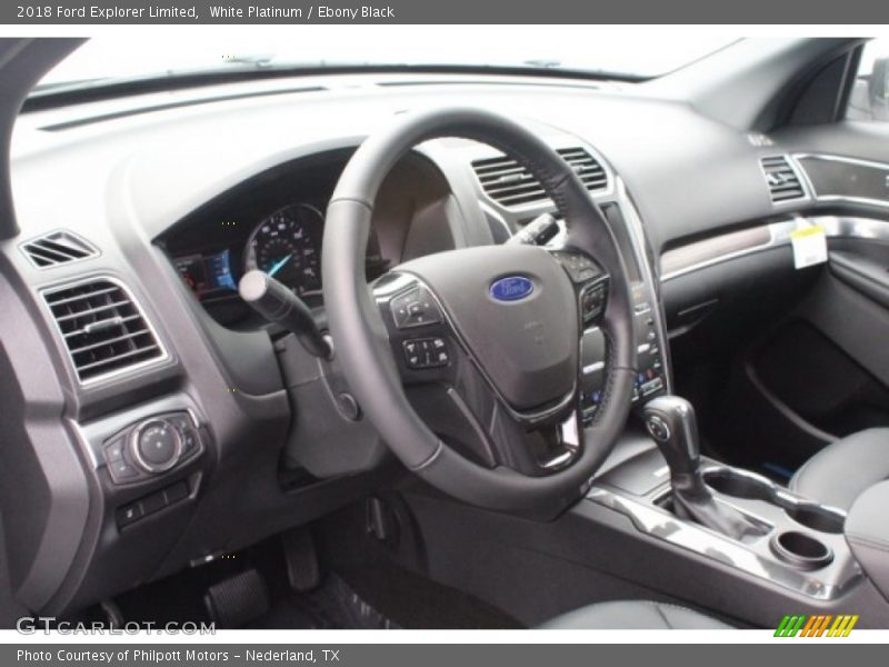 White Platinum / Ebony Black 2018 Ford Explorer Limited