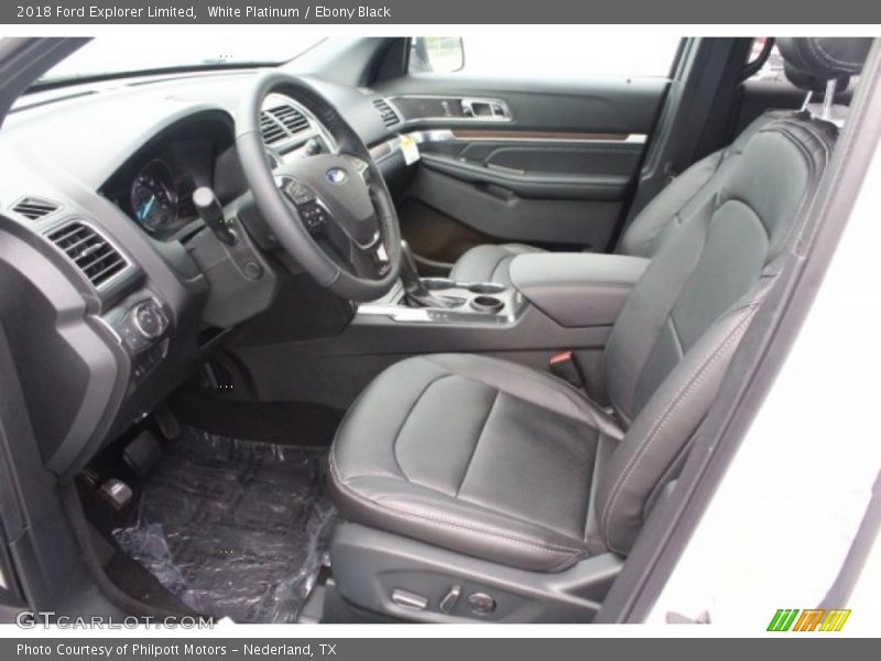 White Platinum / Ebony Black 2018 Ford Explorer Limited